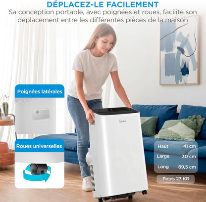 Climatiseur Mobile 3 en 1 avec App de Contrôle & Télécommande