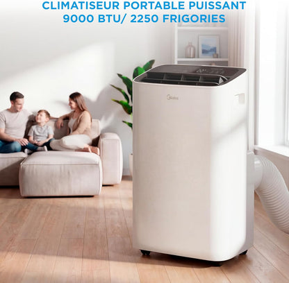 Climatiseur Mobile 3 en 1 avec App de Contrôle & Télécommande