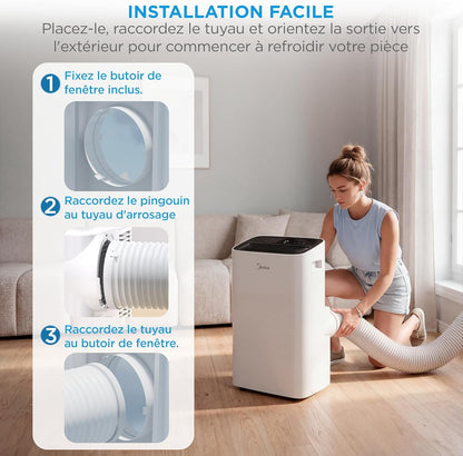 Climatiseur Mobile 3 en 1 avec App de Contrôle & Télécommande