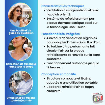 Ventilateur Portable Cool Touch
